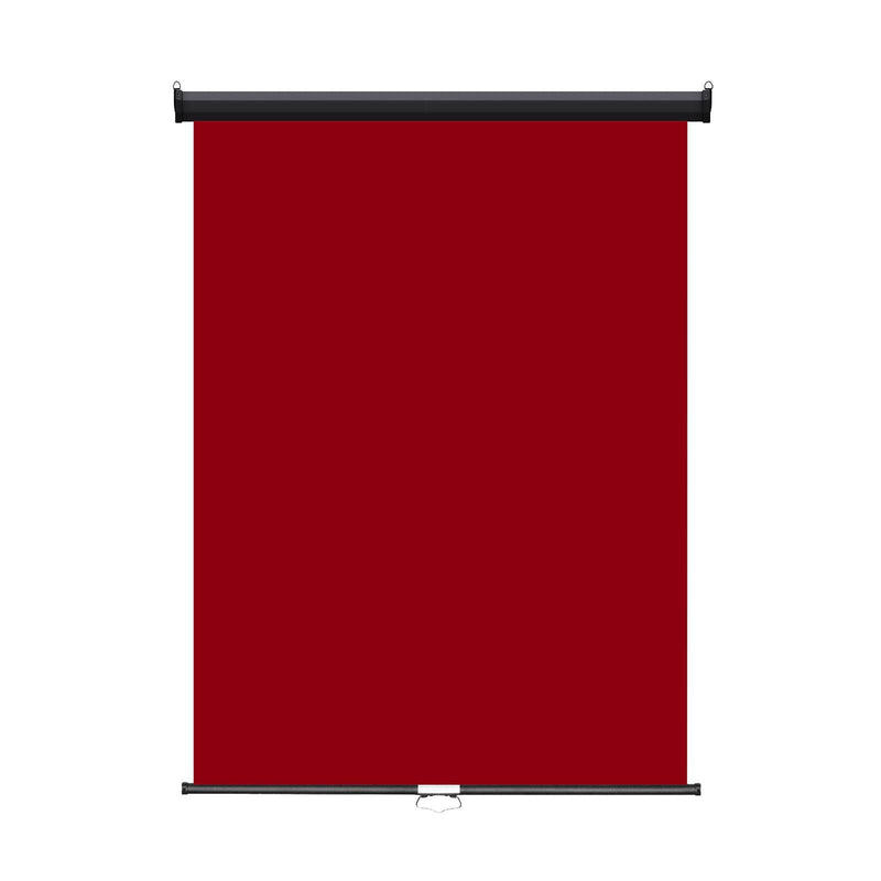 Retractable Photo Backdrop  Black Casing,   36" x 48" - RED - All Things Identification