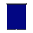 Retractable Photo Backdrop  Black Casing,  36" x 48" - ROYAL BLUE - All Things Identification