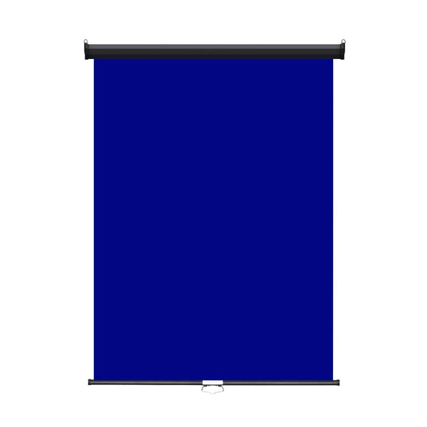 Retractable Photo Backdrop  Black Casing,  36" x 48" - ROYAL BLUE - All Things Identification