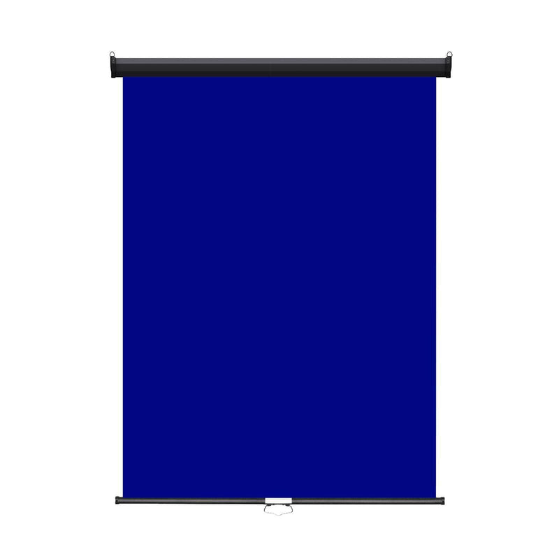 Retractable Photo Backdrop  Black Casing,  36" x 48" - ROYAL BLUE - All Things Identification