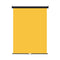 Retractable Photo Backdrop  Black Casing,  36" x 48" - YELLOW - All Things Identification
