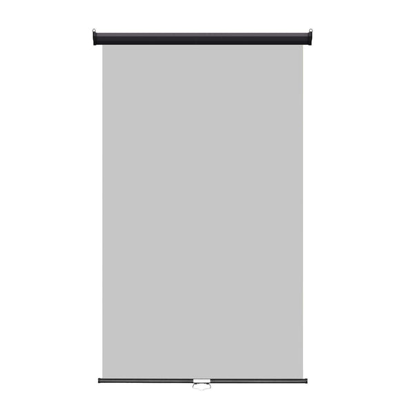 Retractable Photo Backdrop Black Casing,  48" x 84" - GREY - All Things Identification