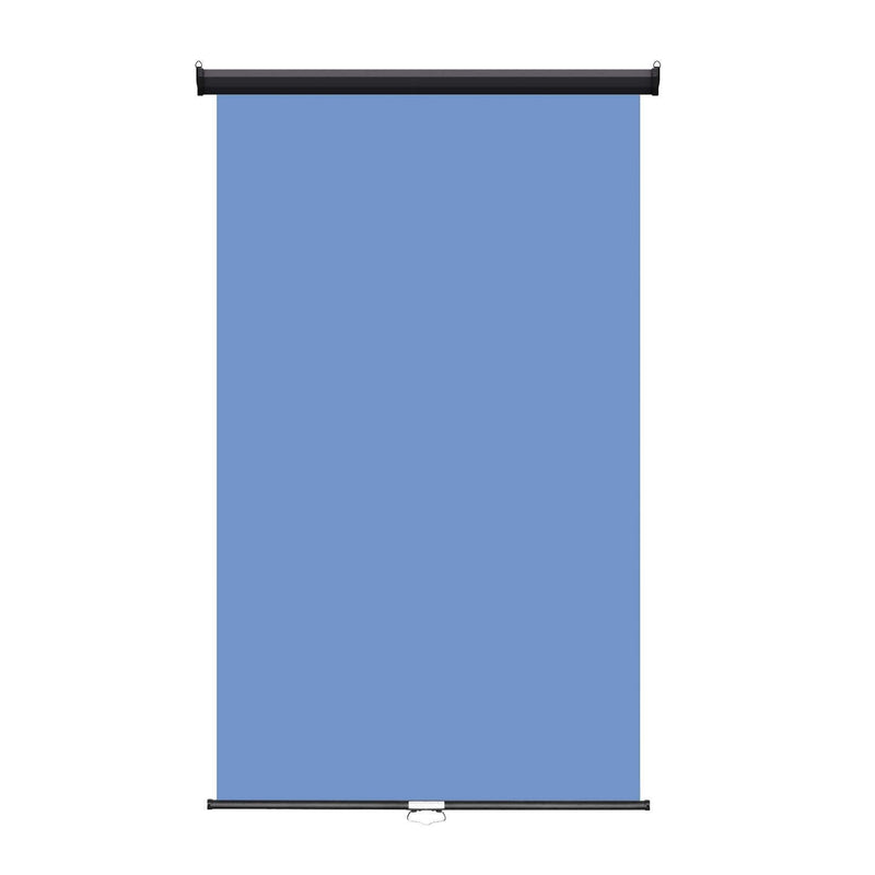 Retractable Photo Backdrop Black Casing 48" x 84" - Light Blue - All Things Identification
