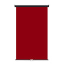 Retractable Photo Backdrop Black Casing,  48" x 84" - RED - All Things Identification
