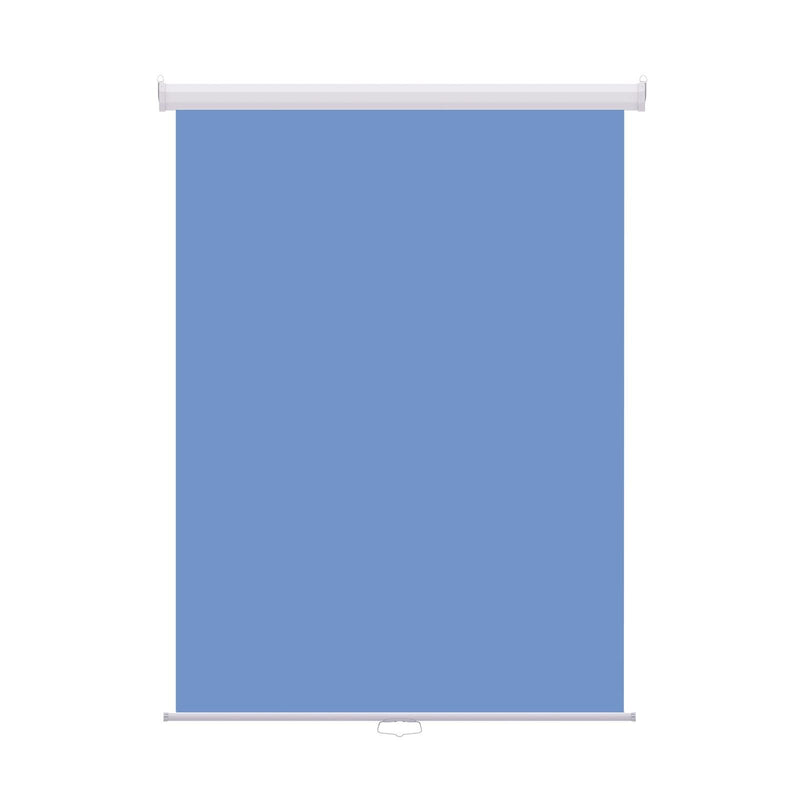 Retractable Photo Backdrop White Casing,  36" x 48" - LIGHT BLUE - All Things Identification