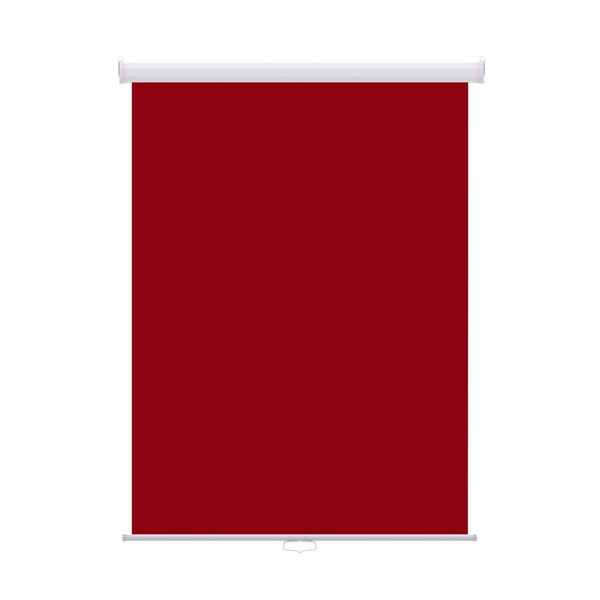 Retractable Photo Backdrop White Casing,  36" x 48" - RED - All Things Identification