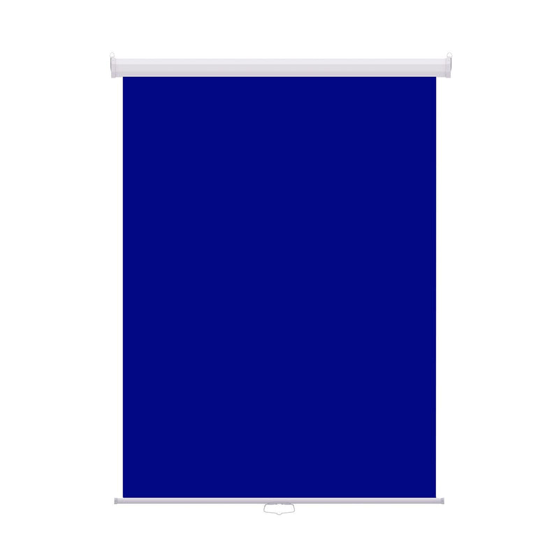 Retractable Photo Backdrop White Casing,  36" x 48" - ROYAL BLUE - All Things Identification
