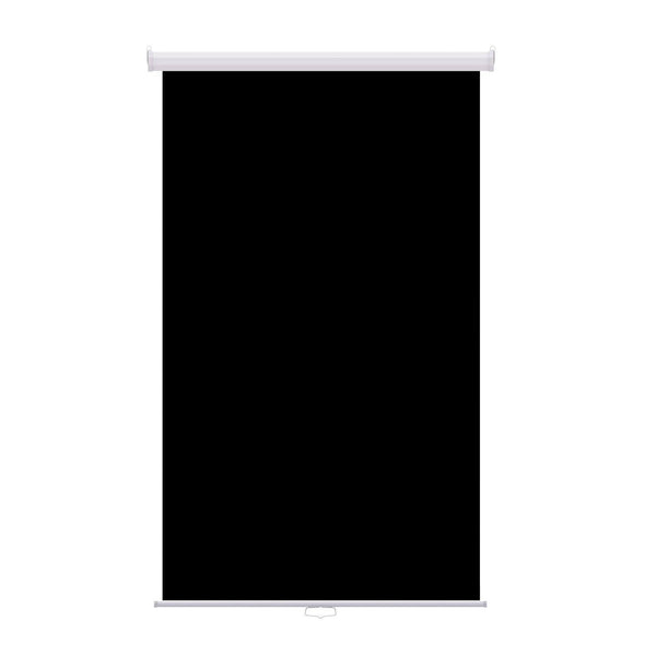 Retractable Photo Backdrop White Casing,  48" x 84" - BLACK - All Things Identification