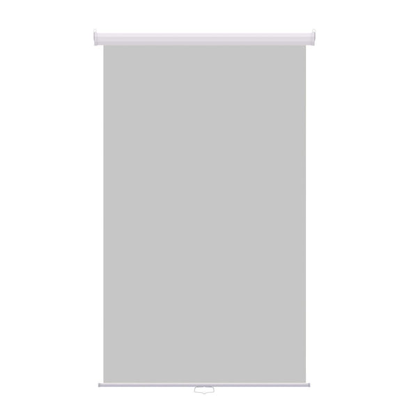 Retractable Photo Backdrop White Casing,  48" x 84" - GREY - All Things Identification