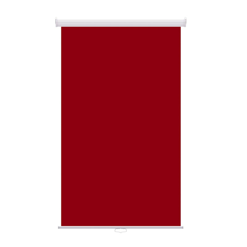 Retractable Photo Backdrop White Casing,  48" x 84" - RED - All Things Identification