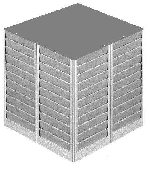 80 Card Badge Rack Holder - Desktop - All Things Identification