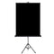 Standing Retractable Photo Backdrop  36" x 50" - BLACK - All Things Identification