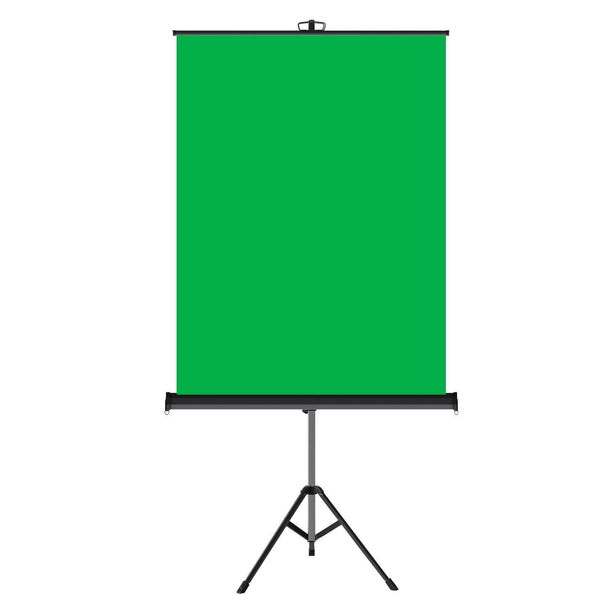 Standing Retractable Photo Backdrop  36" x 50" - GREEN SCREEN - All Things Identification