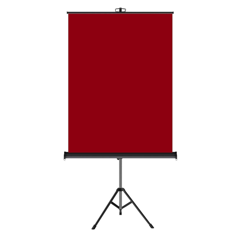 Standing Retractable Photo Backdrop 36" x 50" - RED - All Things Identification