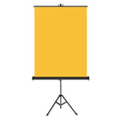 Standing Retractable Photo Backdrop  36" x 50" - YELLOW - All Things Identification