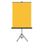 Standing Retractable Photo Backdrop  36" x 50" - YELLOW - All Things Identification