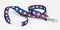 Patriotic Lanyard - USA Stars on Blue Background 5/8" 100 Pack