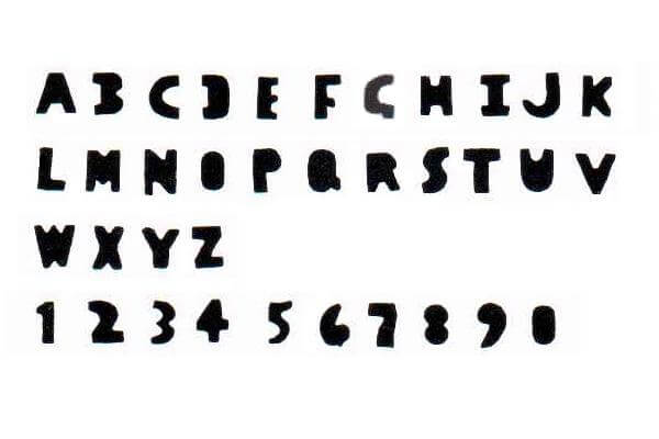 Two Letters - Horizontal Number & Letter Hole Punch 2-H-Ticket - All Things Identification