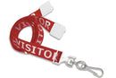 Red Flat Breakaway Visitor Lanyard Swivel Hook 2138-5220 - All Things Identification